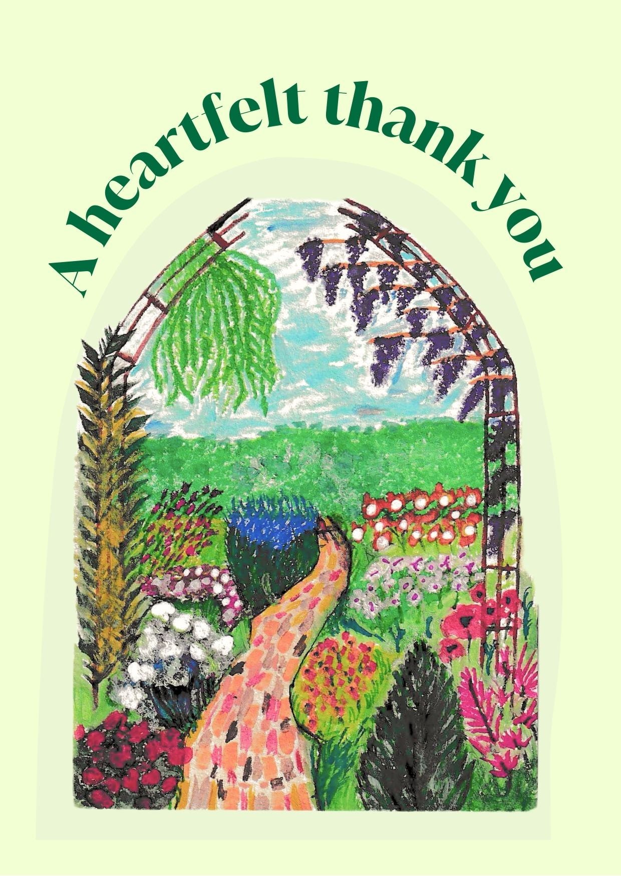 'A heartfelt thank you' Greeting card