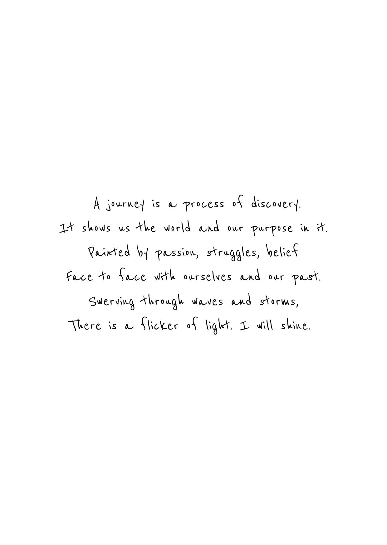 'Hope begins with a spark' Greeting card