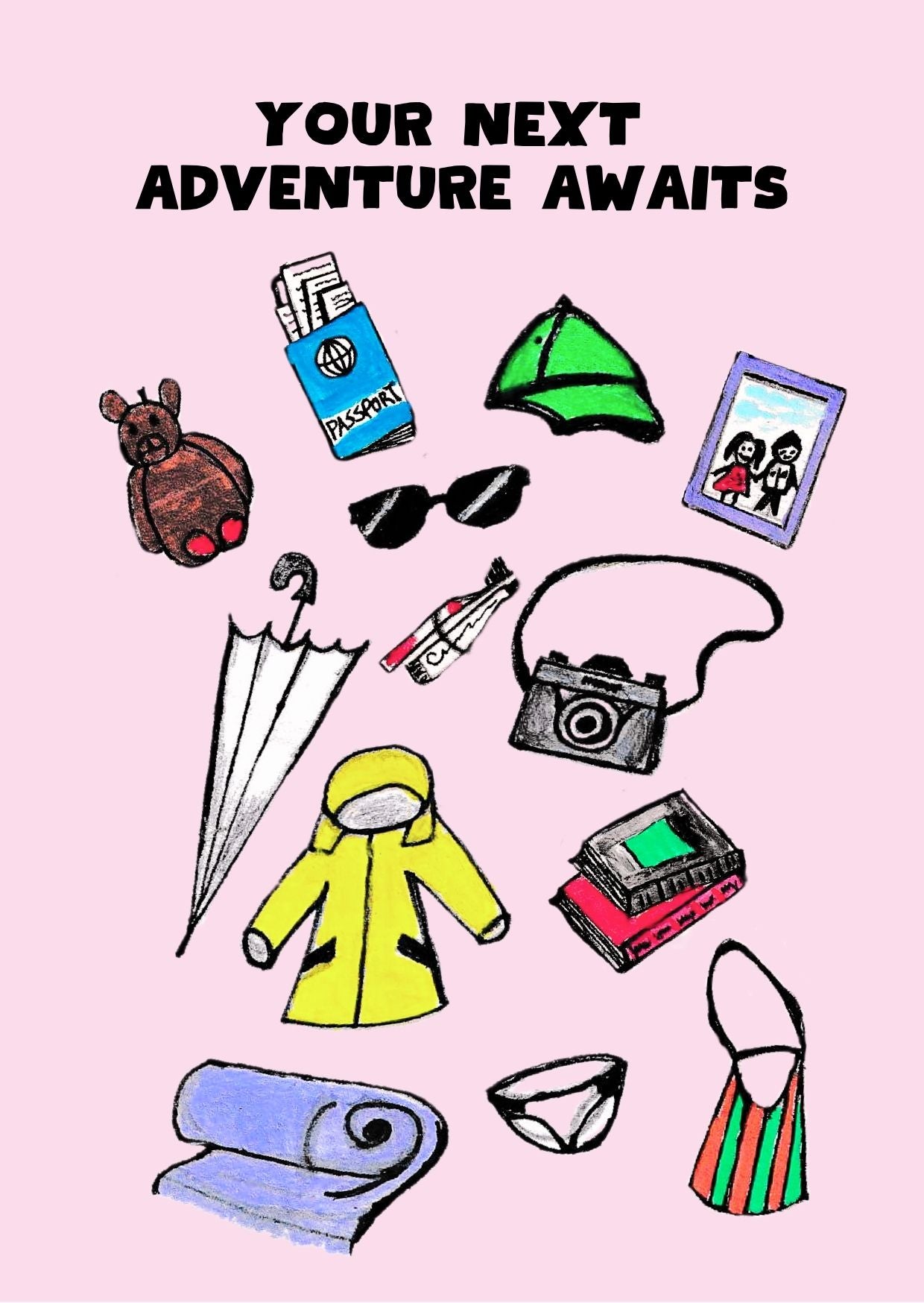 'Your next adventure awaits' Greeting card