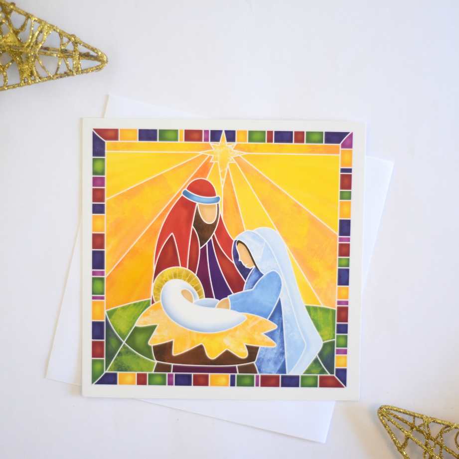 Stained Glass Manger