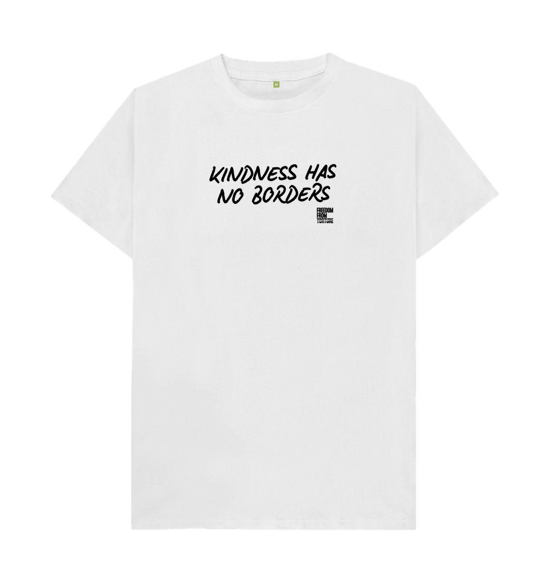 White Kindness has no borders T-Shirt - White
