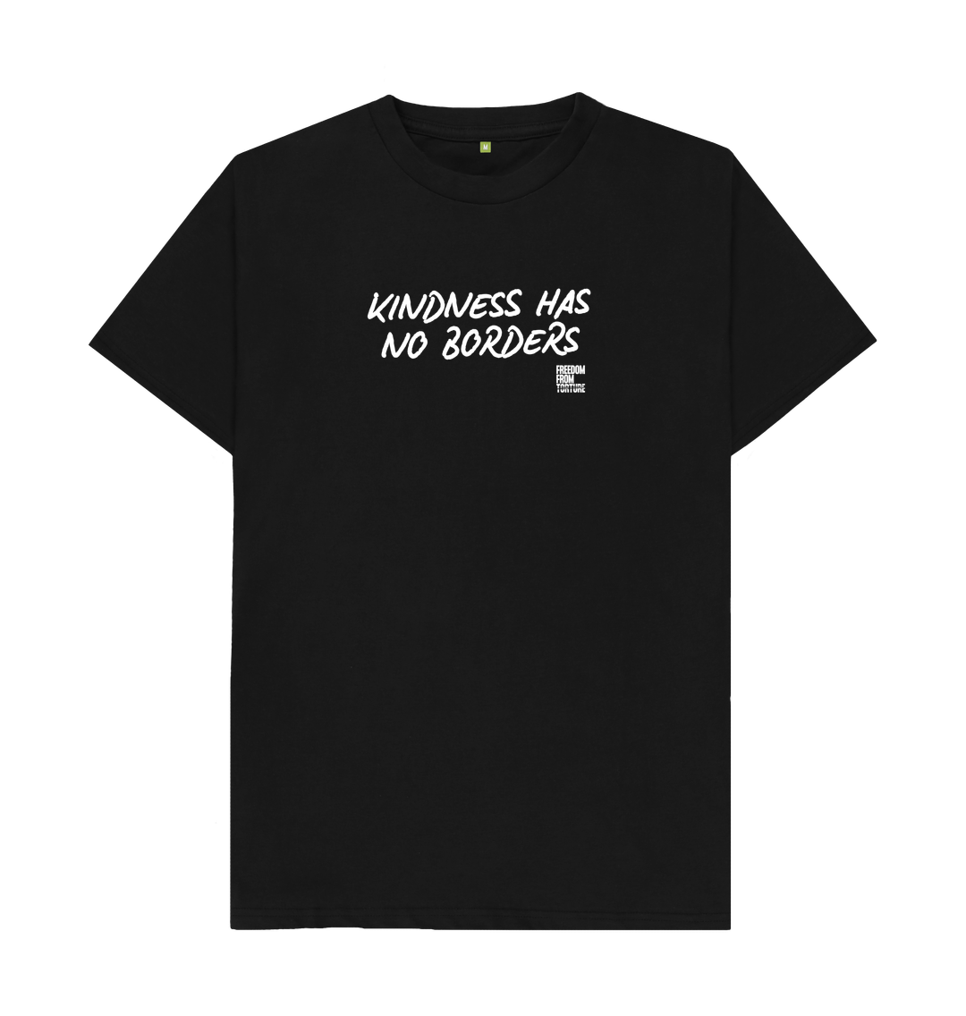 Black Kindness has no borders T-Shirt - Black