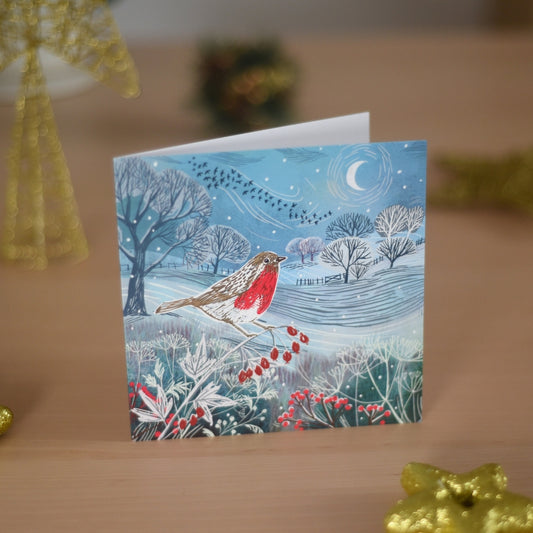 Moonlit Night Charity Christmas Cards - Pack of 10