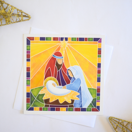 Stained Glass Manger