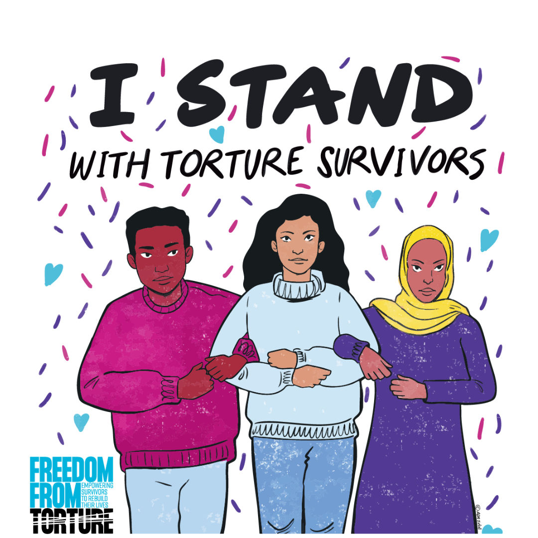 Tote Bag - I Stand With Torture Survivors
