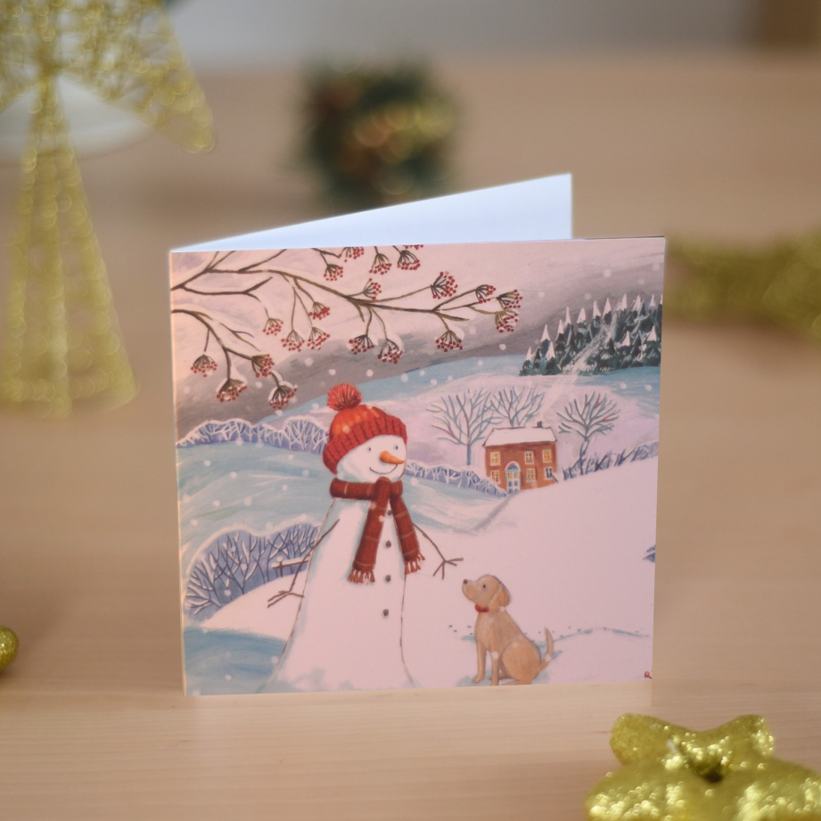 Snowman's Friend Charity Christmas Cards - Pack of 10